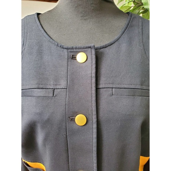 Worthington Women's Black Cotton Long Sleeve Buttons Front Casual Jacket Size XL - Picture 2 of 12